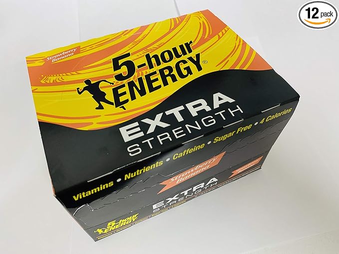 5-hour ENERGY® Shot Extra Strength Strawberry Banana 1.93 Ounce 12 Count