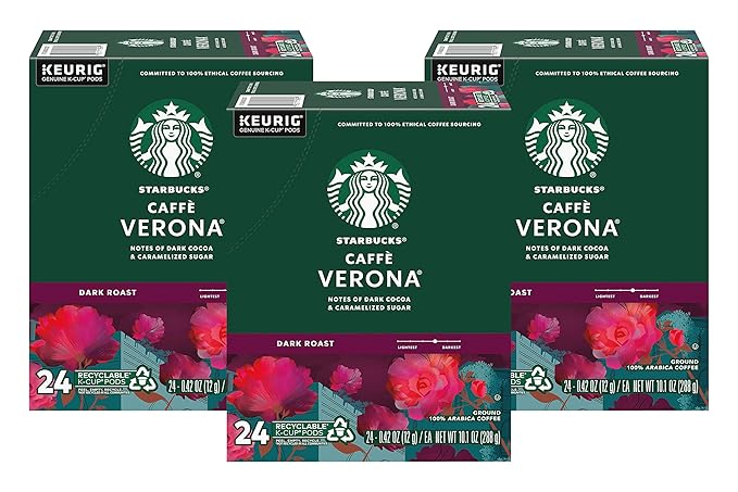 Starbucks Caffe Verona Keurig K-Cups 72 Count