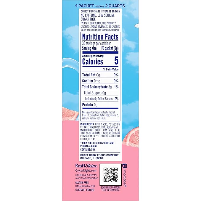 Crystal Light Drink Mix Pink Lemonade2.9 Ounce (Pack of 6)