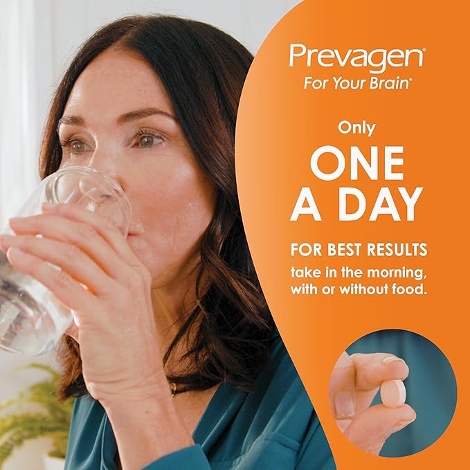 Prevagen Regular Strength Orange Chewables - 30 Tablets (1 Month Supply) | Formulated for Your Brain | 10mg of Apoaequorin Plus Vitamin D3 with 7-Day Pill Minder