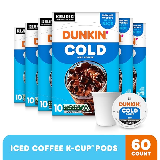 Dunkin' Cold Coffee 60 Keurig K-Cup Pods