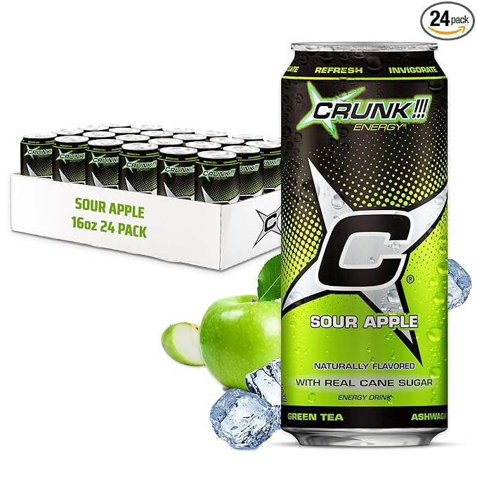 CRUNK!!! Energy Sour Apple 16oz 24pack
