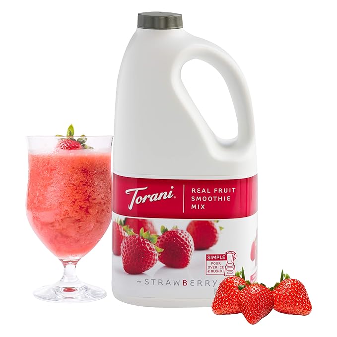 Torani Real Fruit Smoothie Mix Strawberry 64 Ounce