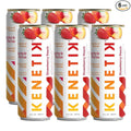KENETIK Caffeine-Free Focus Drink – Brain Fuel for Mental Clarity and Cognitive Endurance Sugar-Free Bioidentical Ketones (D-BHB) 12oz – 6 Pack Strawberry Peach