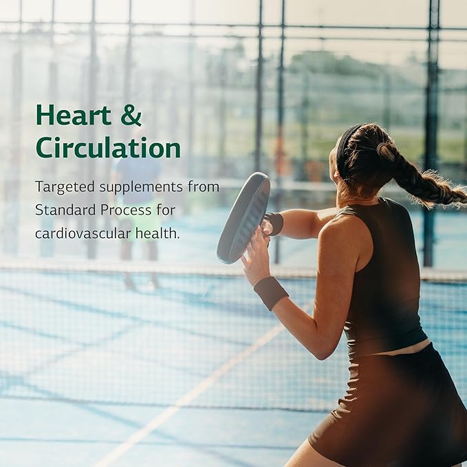 Standard Process Cardio-Plus GF - Supports Heart Health &amp Circulation - Cardiovascular Support with Vitamins B6 C &amp E - Includes Niacin &amp Selenium - Gluten-Free Non-Dairy &amp Non-Soy -