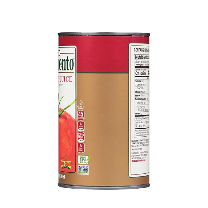 Sacramento Tomato Juice 46 Oz Can Case of 12 Cans