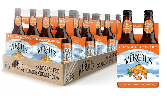 Virgil's Orange Cream 6-4pk Glass