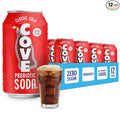 Cove Probiotic Soda Zero Sugar Better-For-You Alternative - Refreshing Delicious Probiotic Drink No Synthetic Colors &amp Caffeine Free - Classic Cola 12 Pack