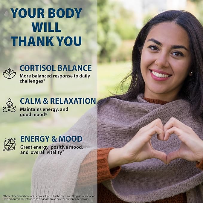 Cortisol Supplement &amp Berberine Complex Bundle (120 Capsules)