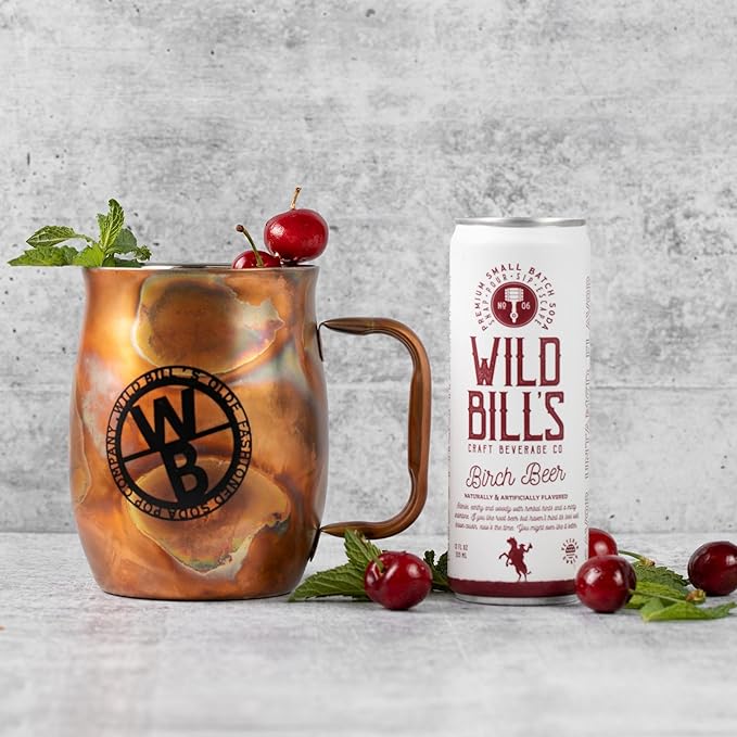 Wild Bill's Craft Soda Soft Drinks Olde Fashioned Variety Pack Ginger Ale Ring Pop Berry Blast Original Cola + MORE Pure Cane Sugar NO Caffeine or High Fructose Corn Syrup Gluten Free 12 Pack