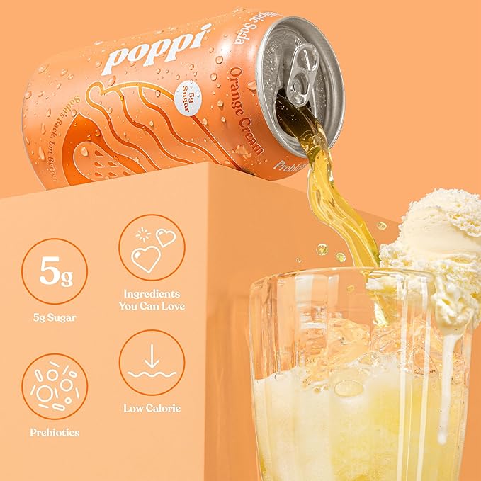 Poppi Sparkling Prebiotic Soda Beverage with Apple Cider Vinegar Seltzer Water and Fruit Juice Crowd Pleasers Variety Pack 12 Fl Oz Pack of 12 Packaging May Vary