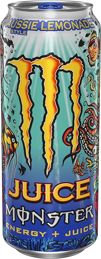 Monster Energy Juice Aussie Style Lemonade Energy + Juice 16 Oz | Pack of 15