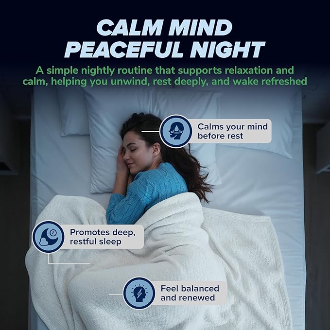 Night Chill Sleep Supplement – 60 Capsules - Restful Sleep Support with DHH-B from Magnolia Bark and L-Theanine Supplement - Stress Calm Mood Support - Sleeping Pills for Adults by MaxLife Naturals