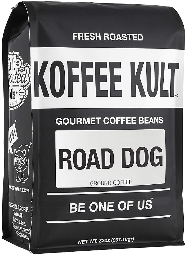 Koffee Kult Road Dog Dark Roast Coffee (ground coffee 32oz)