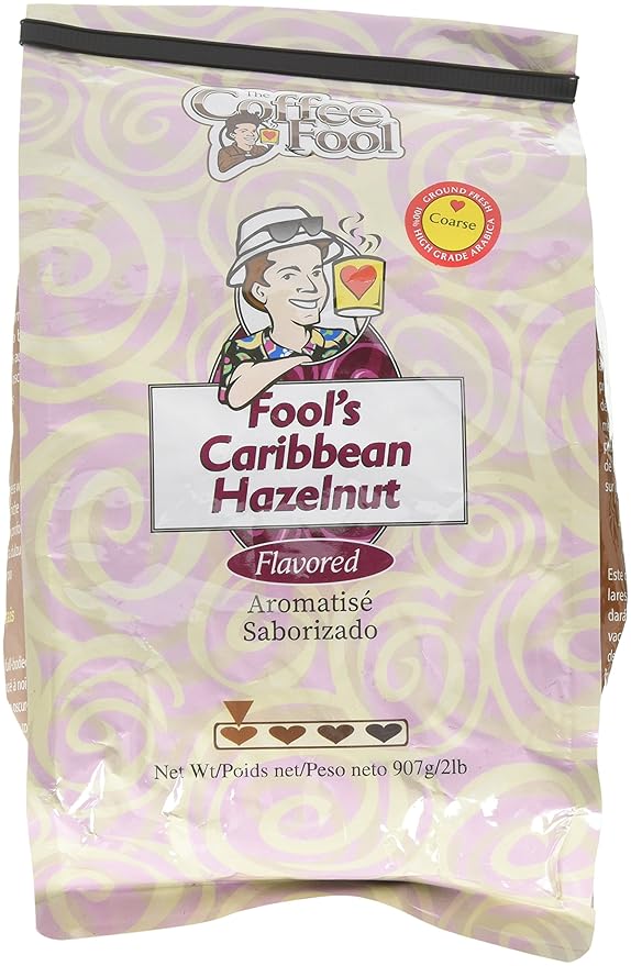 Coffee Fool’s Caribbean Hazelnut 2 Pound (Coarse Grind)