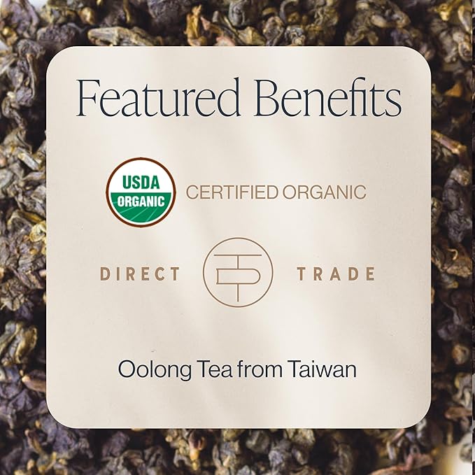 Rishi Tea Iron Goddess of Mercy Oolong Tea - Organic Caffeinated Loose Leaf Artisan Ball-Rolled Tawianese Oolong - 16 Ounces 50+ Servings