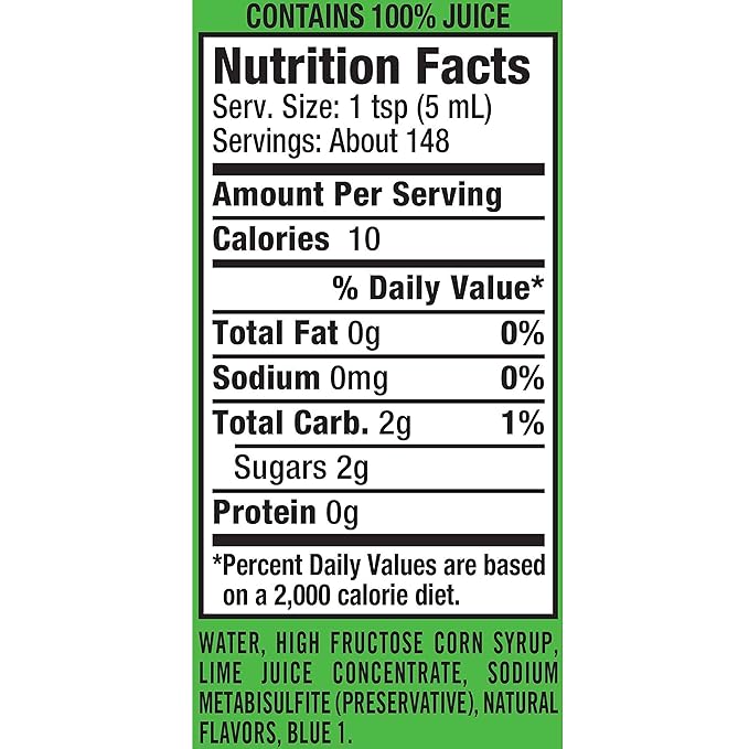 Rose's Sweetened Lime Juice 25 fl oz bottle (Pack of 12) Made with Real Lime Juice Mixer to Add to Cocktails and Non-Alchoholic Drinks Trusted by Bartenders