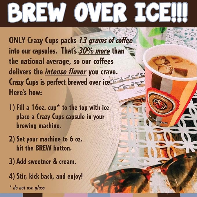 Crazy Cups Fall Coffee Pods Variety Pack for Keurig K Cup Coffee Maker Seasonal Favorites Fall Blend Sampler 50 Count