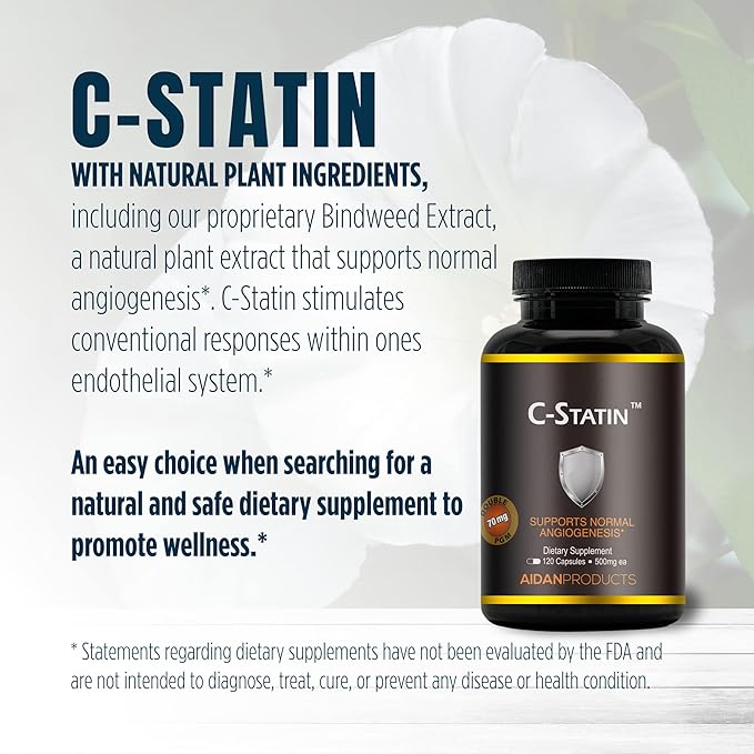 C-Statin Support for Normal Angiogenesis Clinically Studied Proprietary Extract (120 Capsules)
