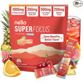 Nello Superfocus – Nootropic Focus Drink Mix for Productivity Caffeine L-Theanine Rhodiola Rosea Alpha-GPC Lion’s Mane Tyrosine Sugar-Free Packets - With Caffeine (Pack of 20) (20 Servings (Caf