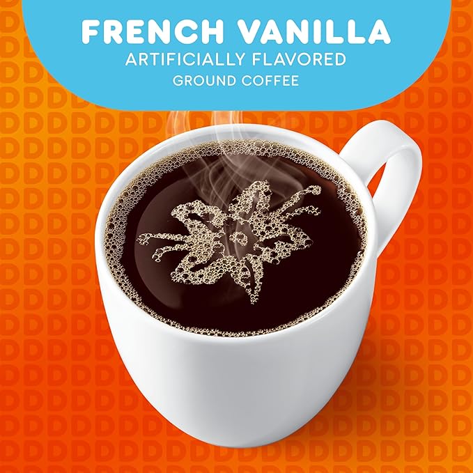 Dunkin' French Vanilla Flavored Coffee 88 Keurig K-Cup Pods