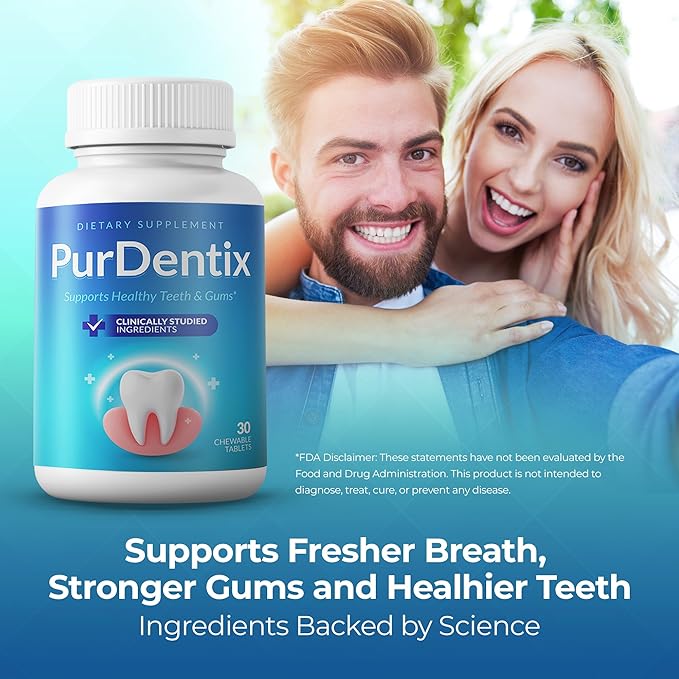 Oral Health Probiotic – 4-Strain Formula for Healthy Gums Teeth &amp Fresh Breath – 30 Chewable Tablets