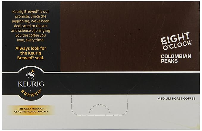 Eight O'Clock Colombian K-Cups for Keurig K-Cup Brewers 72 Count