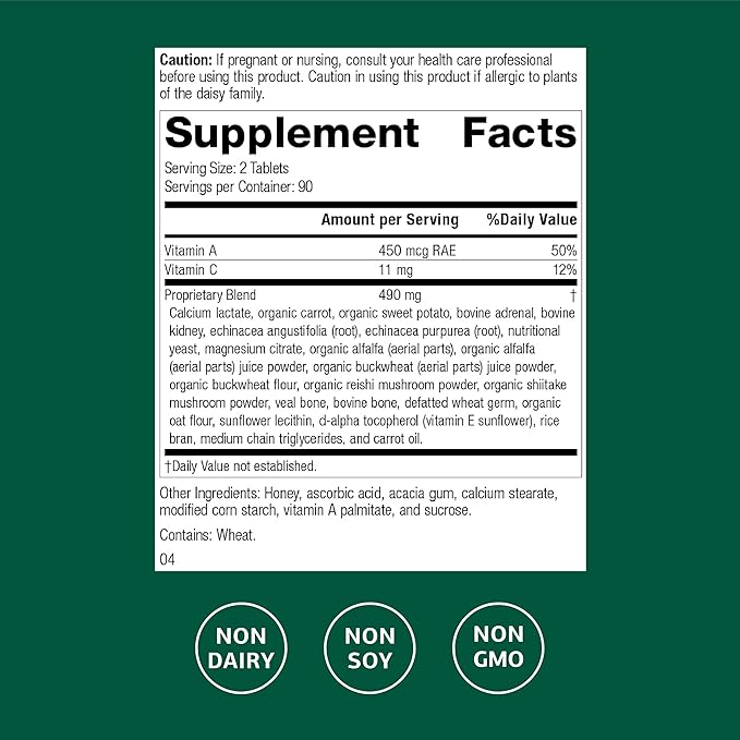 Standard Process Cataplex A-C - Supplement for Immune &amp Healthy Cell Support with Vitamins C &amp A - Aids Eye Health - Contains Ingredients with Antioxidant Activity - 180 Tablets (90 Servings)