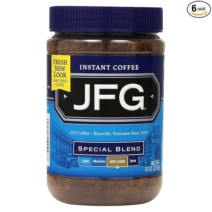 JFG Special Blend Instant Coffee 8oz Jar (Pack of 6)