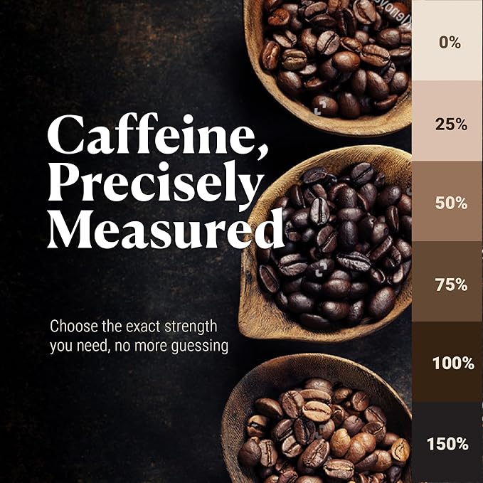 COFFREE Organic Instant Coffee Packets - 75% Half Caff Convenient Coffee Sticks Mold Free Low Acid Arabica Beans for On-the-Go Energy - Hot or Cold Smooth Taste Single Serve Travel Packets 24 Count
