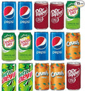 BeeQ BOX - (Pack of 15) mini Soda 7.5 OZ Variety Pack | Multi Flavor Soft Drink Bundle | Assortment Soda Refrigerator Restock Kit of Soda
