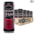 High Brew Coffee Triple Shot Espresso Cold Brew Coffee 11 Fl Oz Ready-To-Drink (Pack of 12)