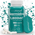 LongLifeNutri Spermidine 20mg Supports Cellular Health &amp Brain Function - 180 Count 2 Serving Size Vegan Capsules Wheat Germ Extract Naturally Support Wellness Lab Tested Crafted in USA