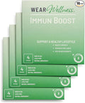 ImmunBoost Film Patches – Topical Patches for Immune Support &amp Overall Wellness – Long-Lasting Effect – 16 Pack