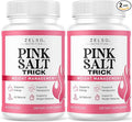 (2 Pack) Pink Salt Trick Capsules - Original PinkSalt Trick Supplement for Weight Energy &amp Metabolism - All Natural Advanced Support Formula Pills Reviews 120 Capsules for 2 Months