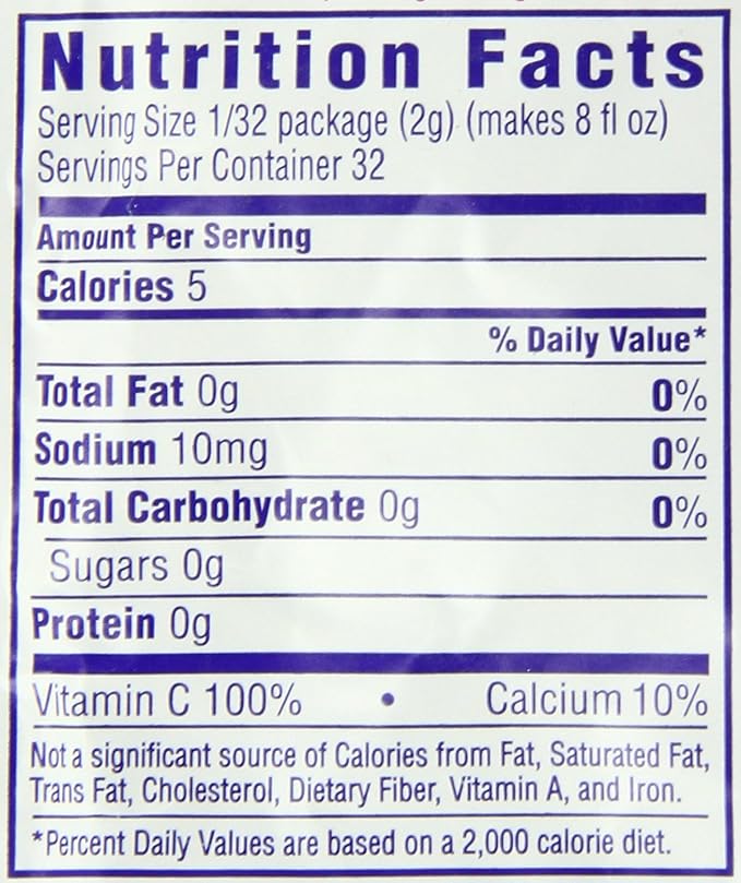 CRYSTAL LIGHT Single Serve Sugar-Free Sunrise Orange Powdered Mix 1.8 oz. Packet (Pack of 12)
