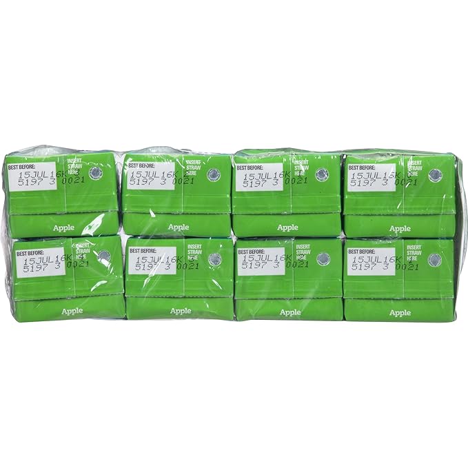 Juicy Juice Slim 8 Pack Apple 6.75 Ounce Boxes (Pack of 4)