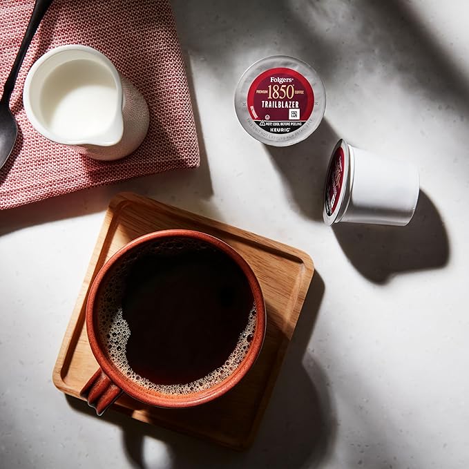 Folgers 1850 Trailblazer Medium-Dark Roast Coffee 60 Keurig K-Cup Pods