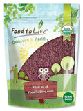 Food to Live Organic Mulberry Fruit Powder 1.5 Pounds - Non-GMO from Raw Dried Berries Unsulfured Vegan Bulk Great for Baking Juices Smoothies Yogurts Contains Maltodextrin No Sulphites