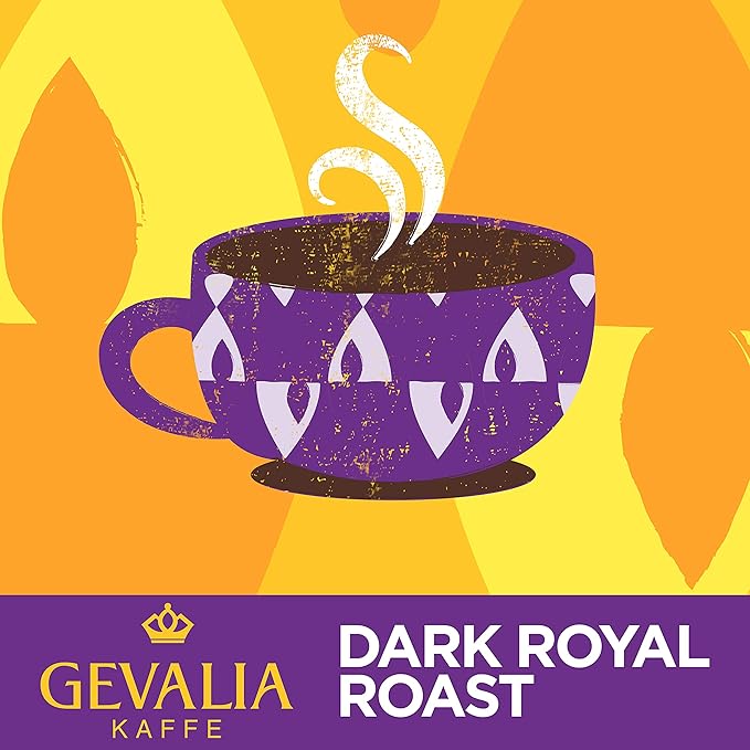 GEVALIA Dark Royal Roast Coffee K-CUP Pods 18 count (Pack Of 4)