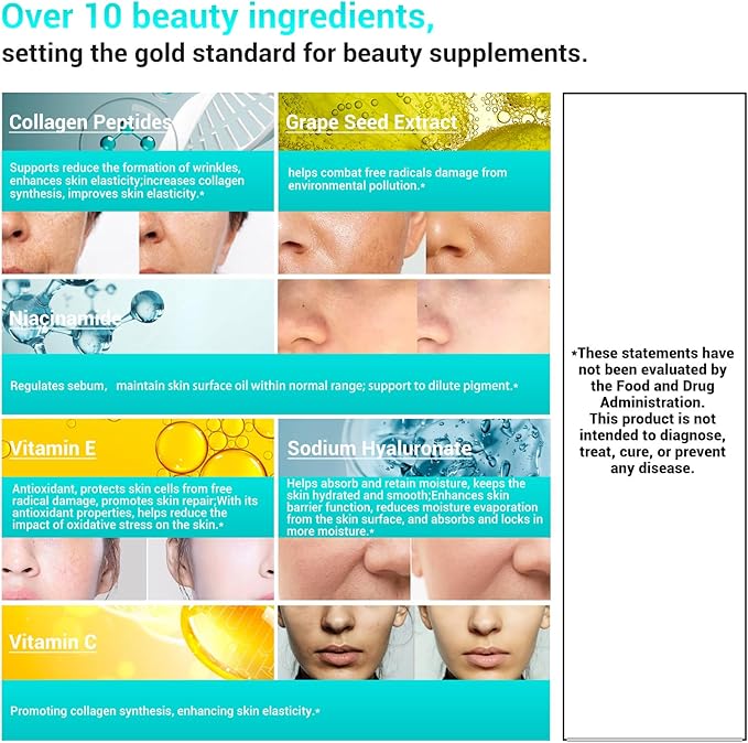 DrBioCare Living Collagen L-Carnitine Complex Supplement and Collagen Peptides for Women