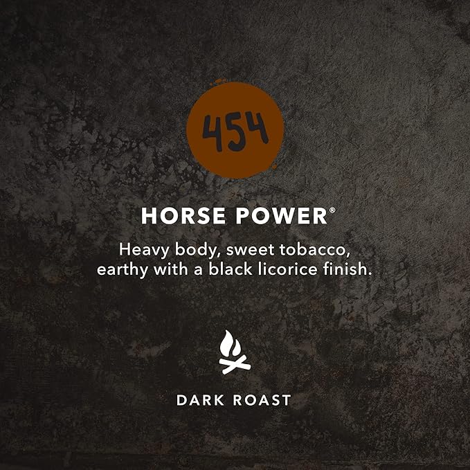 Kicking Horse Coffee 454 Horse Power Dark Roast Ground 284 g (Pack of 6) - Certified Organic Fairtrade Kosher