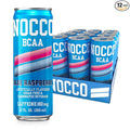 NOCCO Zero Sugar Energy Drink Blue Raspberry - 12 Fl Oz (Pack of 12) - 180mg Caffeine Sugar Free BCAAs - Branched Chain Amino Acids Carbonated &amp Low Cal B Vitamins Grab &amp Go Performance
