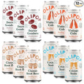 OLIPOP - 4-Flavor Sparkling Tonic Retro Greatest Hits Variety Pack Prebiotic Soda Sampler Rich in BotanicalsHigh Fiber Low-Sugar Low-Calorie Non-GMO (12oz 12-Pack)
