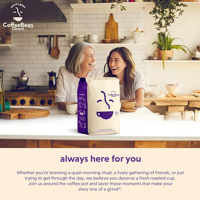 Coffee Bean Direct Highlander Grogg Flavored Whole Bean Coffee 5 Pound Bag (Pack of 1)