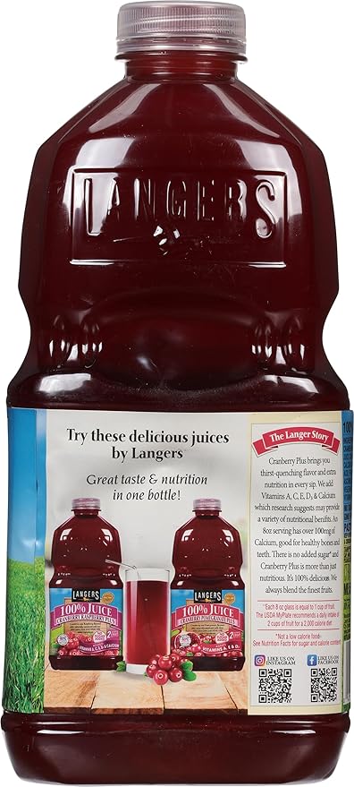 Langers Juice Cranberry Plus 64 Fl Oz (Pack of 8)
