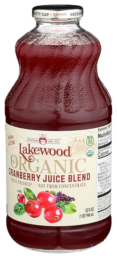 LAKEWOOD JUICE CRANBERRY BLEND ORG 32FO
