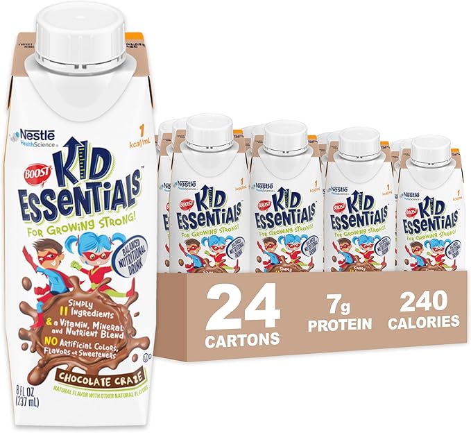 BOOST KID ESSENTIALS 1.0 Chocolate Craze 24 x 8 fl oz carton
