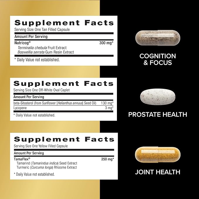 GNC Mega Men Whole Body Ultra Premium Vitapak Program Best Nutrition Pack for Male Wellness Convenient 8 Products in 1 Packet Memory with Clinically Proven Ingredients Joint Support 30 svgs