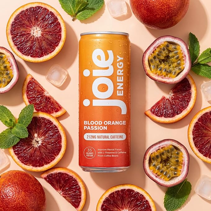 Joie Energy Drink (Blood Orange Passion 12 Fl Oz (Pack of 12))